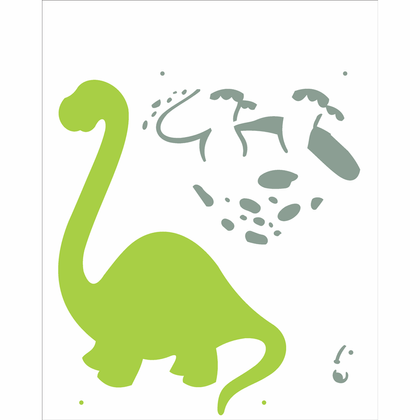 Stencil para Pintura 20 x 25cm - OPA2358 - Dinossauro II - OPA